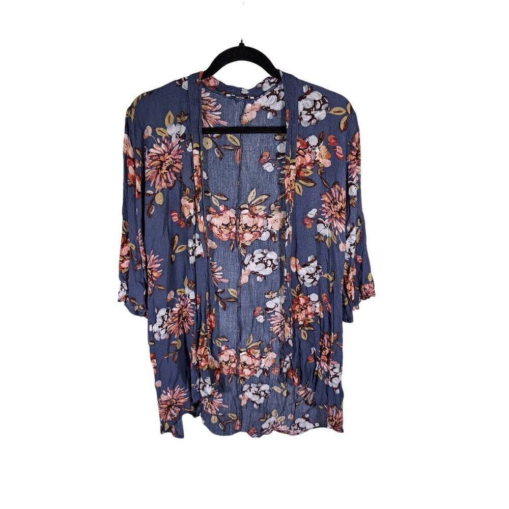 Pink Clover Floral Kimono Size Large